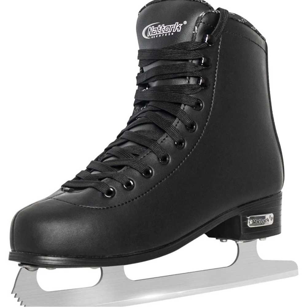 Nattork Excellence Stainless Steel Blades Ice Figure Skates For Youth & Adult